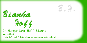 bianka hoff business card